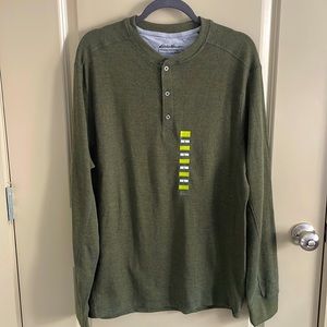 Forest Green Long Sleeve Henley